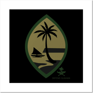 Guam Seal Green Posters and Art